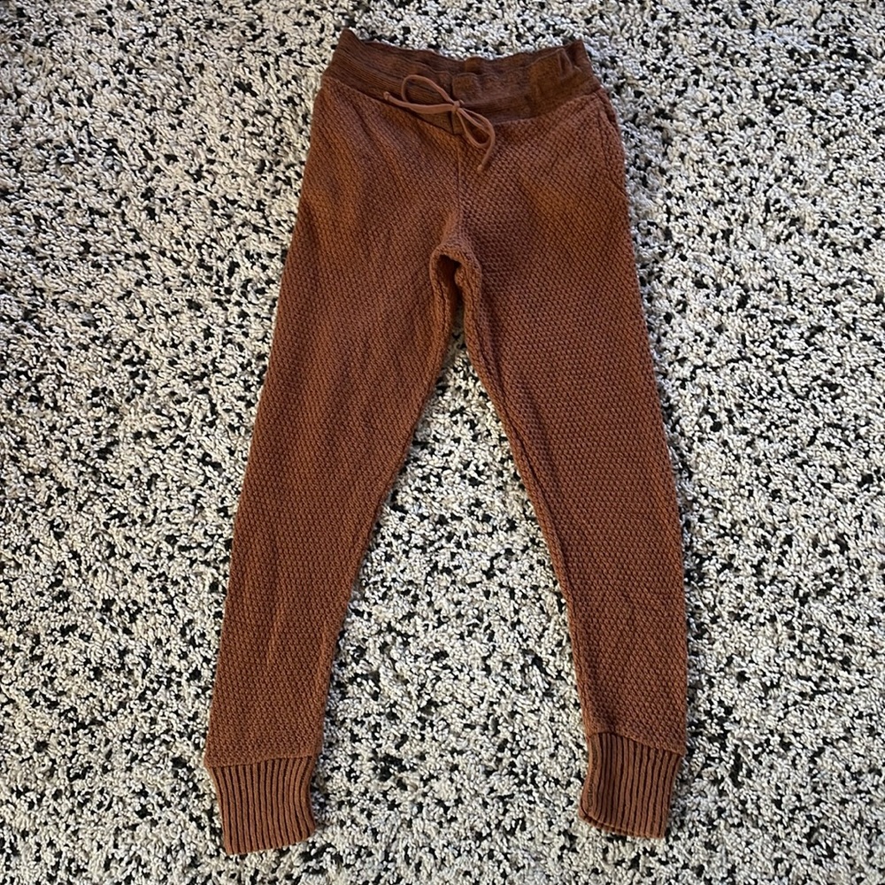 Nasty Gal Cozy Lounge Jogger Set—Small, Brown - Picture 8 of 9